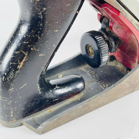 VINTAGE Defiance By Stanley 9” WOOD Hand PLANE 1950's Post War U Mark - Picture 3 of 16